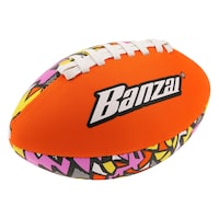 "Banzai" Aqua Inflatable Wet or Dry Football Toy, Assorted Colours, Ages 3+, for Beach/Pool Fun Activities