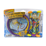 Anneaux et bâtons de plongée flexibles pour enfants Splash Bombs Dizzy Dive Power, multicolore, 4 ans et plus, activités amusantes de plage/piscine, paq. 6 Front_Flat