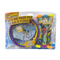 Splash Bombs Dizzy Dive Power Pack Flexible Pool Kids' Dive Rings & Sticks, Multi-Coloured, 6-pk, Ages 4+, for Beach/Pool Fun Activities