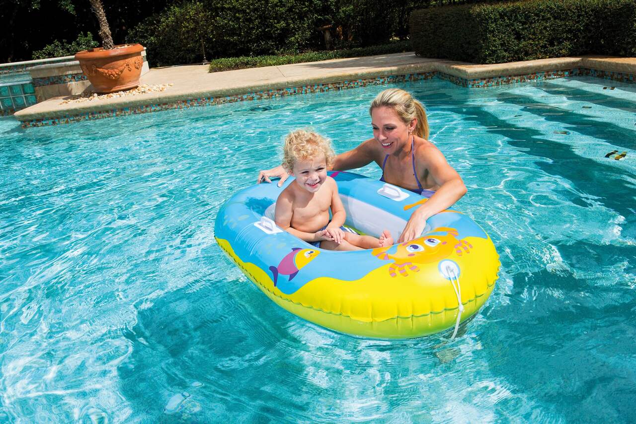H2OGO!™ Happy Crustacean Inflatable Kids' Pool Float/Lounger, 47-in x  31-in, Assorted Colours