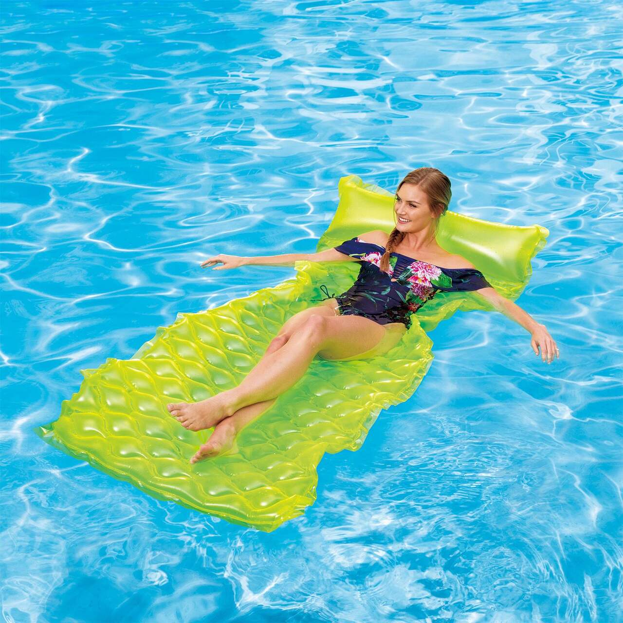 Stella & Finn Inflatable Float & Roll Pool Lounger, Assorted