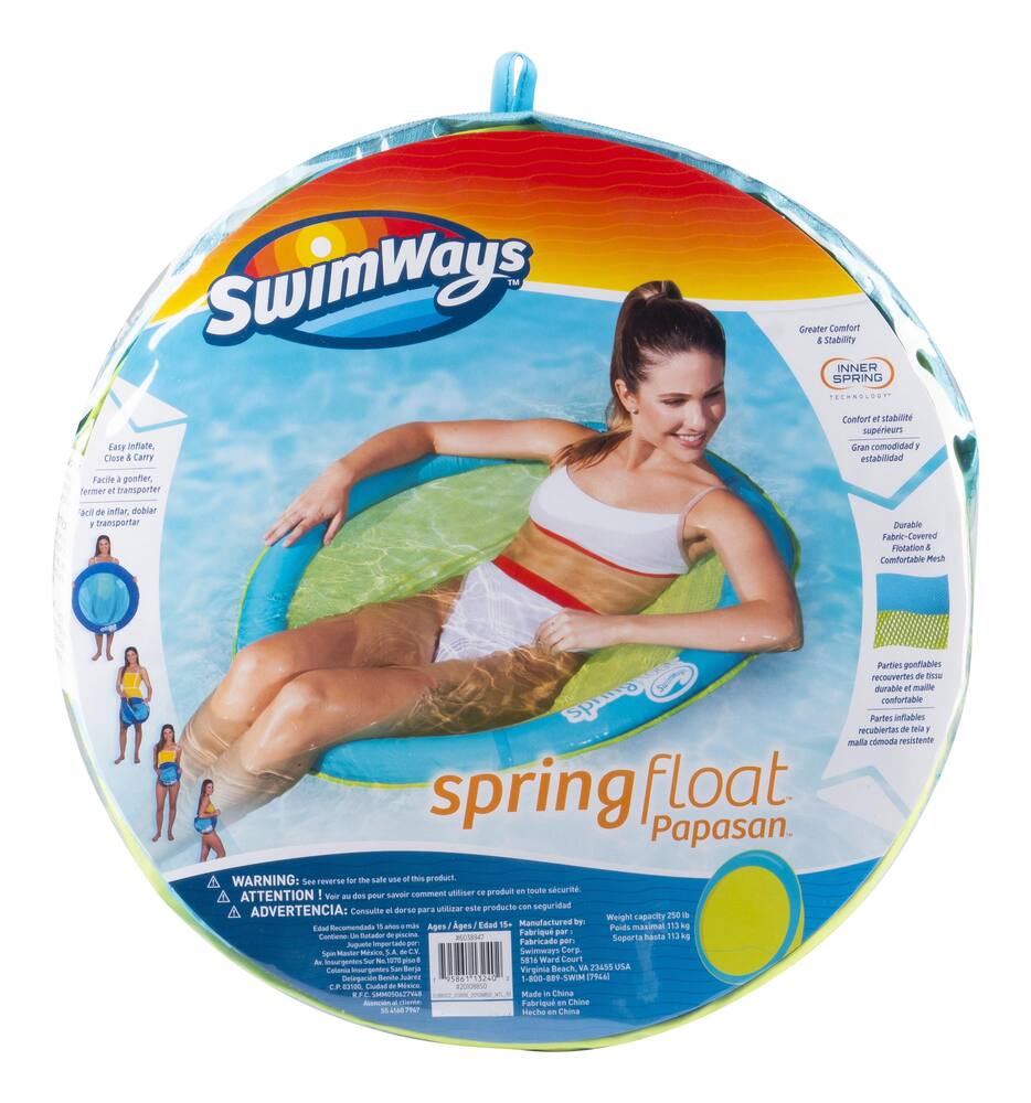 swimways spring float papasan pool chair