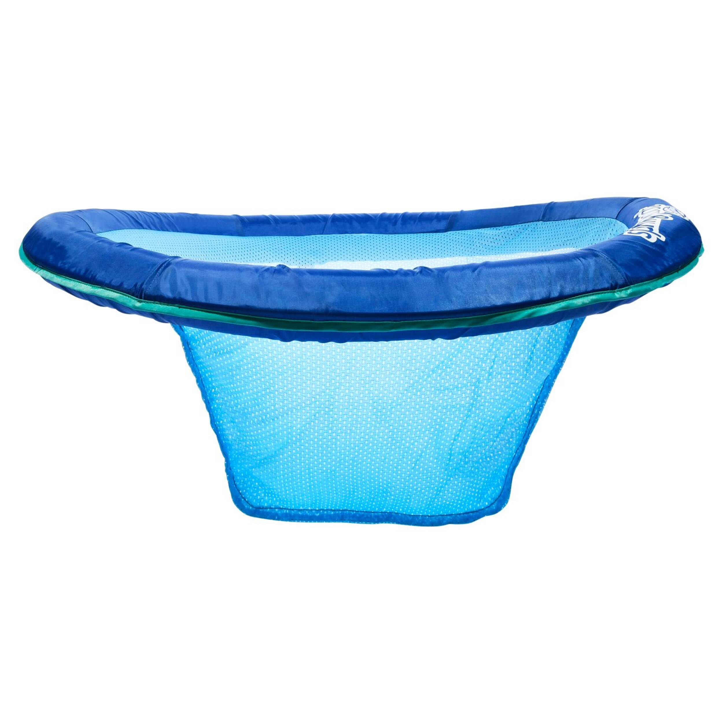 Swimways Spring Float Papasan Round Pool Lounger, Blue Front_Elevated