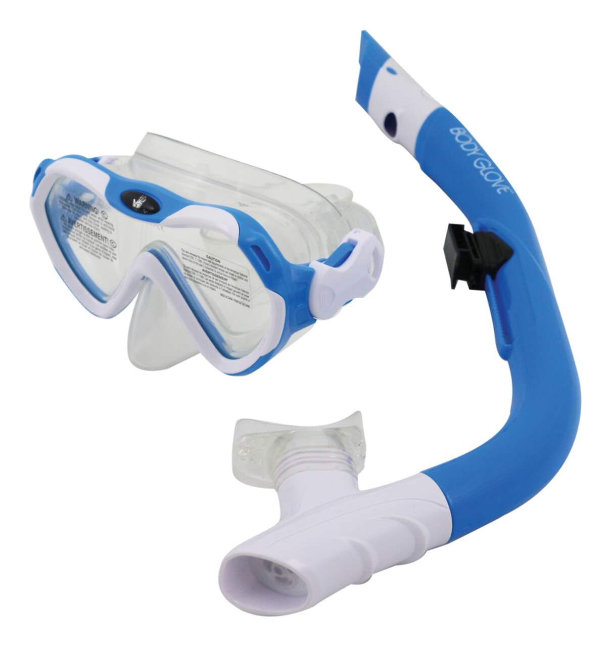 Ensemble avec masque et tuba pour adultes Body Glove avec support GoPro et  sac en filet