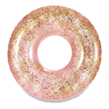 Stella & Finn Inflatable Round Glitter Pool Swim Tube/Float Overhead_Flat
