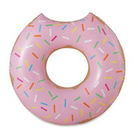 Stella & Finn Inflatable Donut Pool Swim Ring/Tube, 48-in Front_Flat