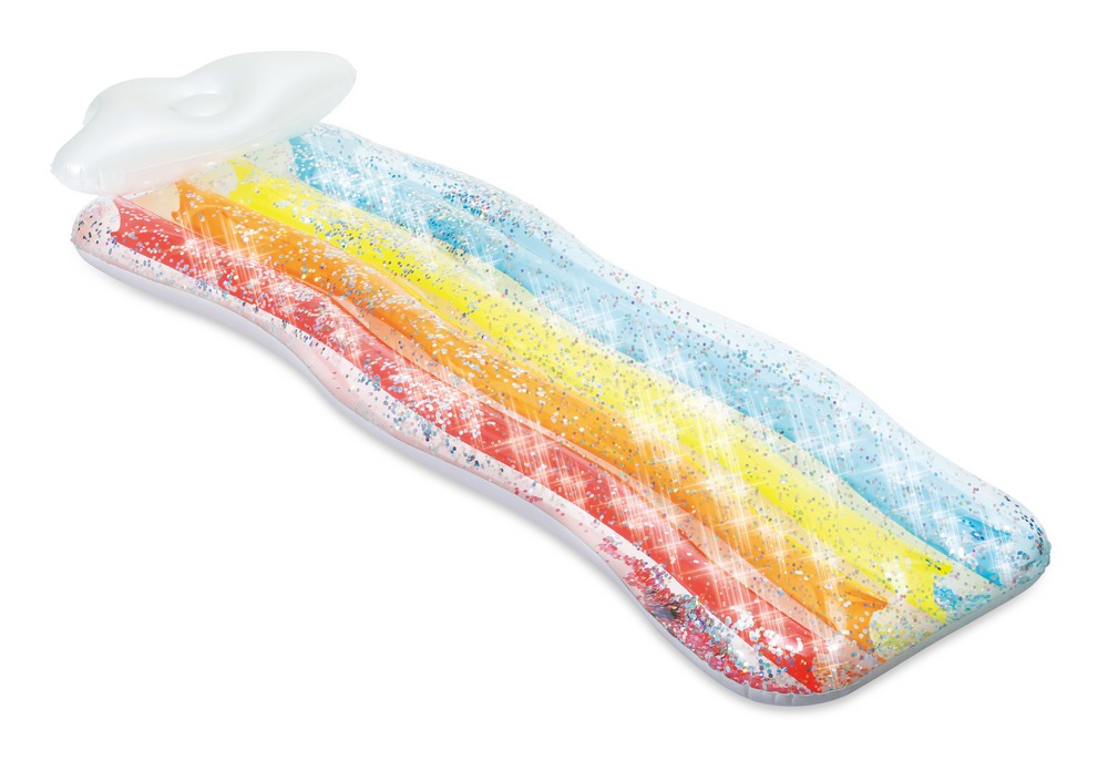 Stella & Finn Inflatable Rainbow Pool Float/Lounger, 76in Canadian Tire