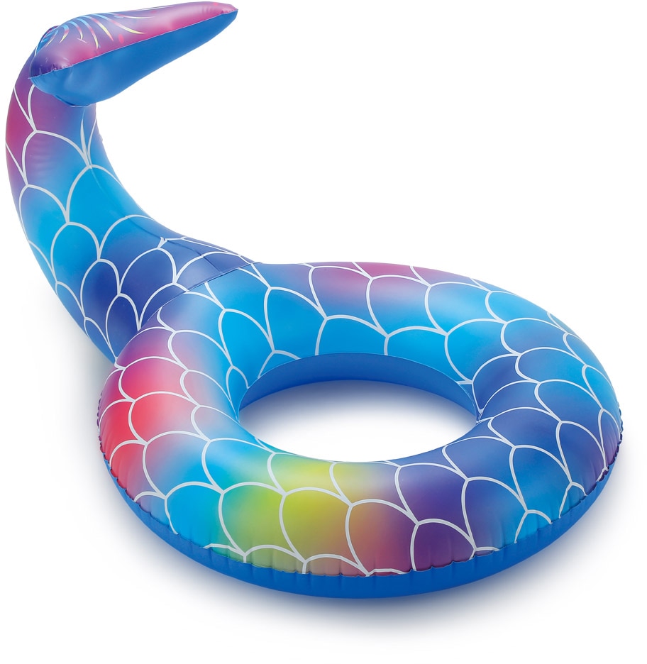 Inflatable Mermaid Swimming Pool, Kiddie Pool With Sprinkler, 40 X 68 X