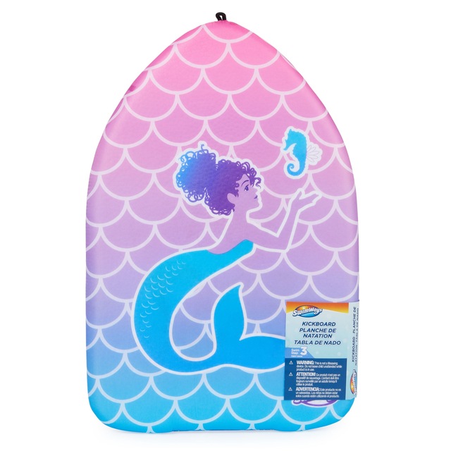Swimways Floating Kids' Swimming Kickboard, 16in, Assorted Colours