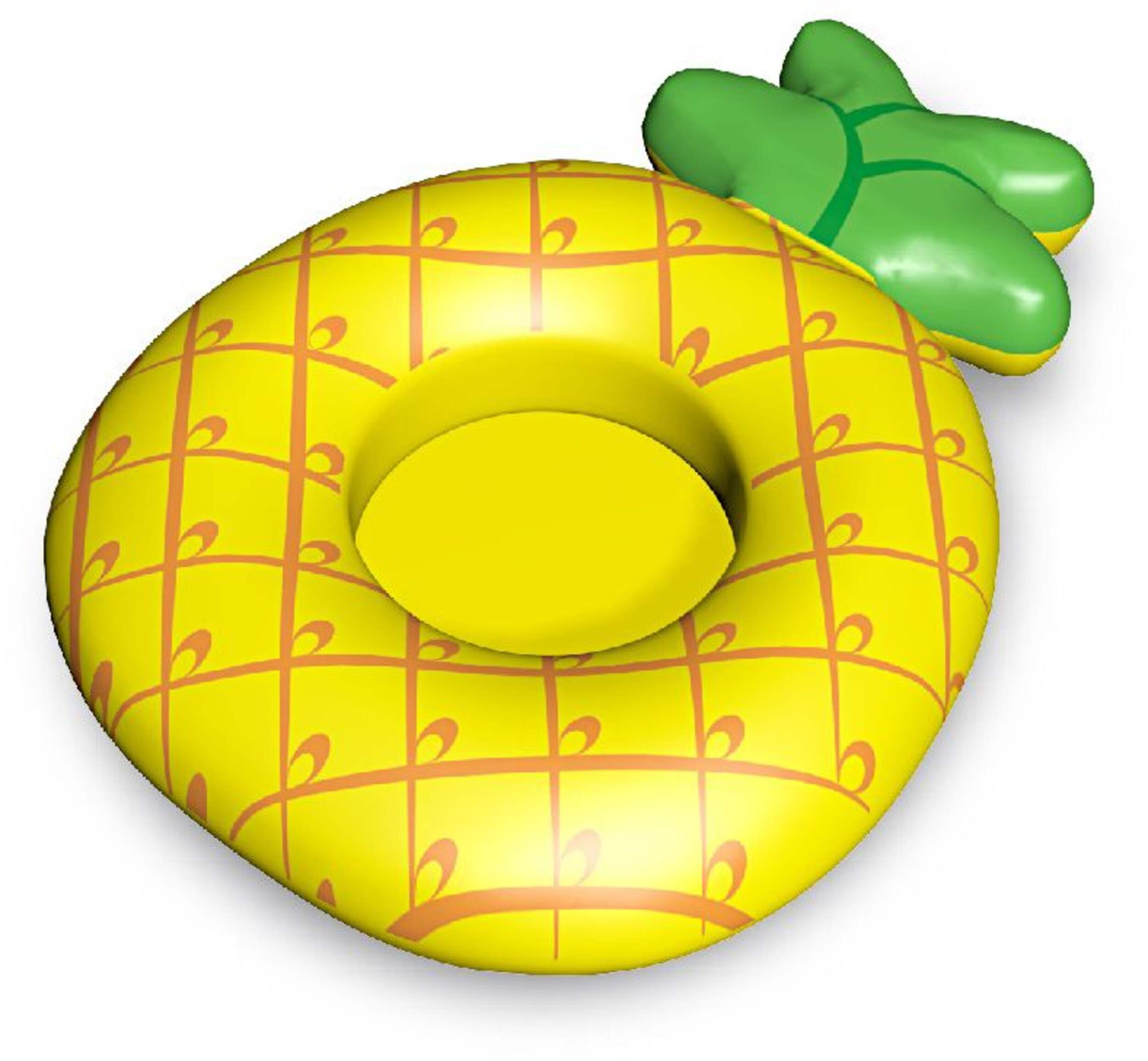 Porte-boisson flottant gonflable rond pour piscine à thème de fruit Stella & Finn, choix variés Front_Flat