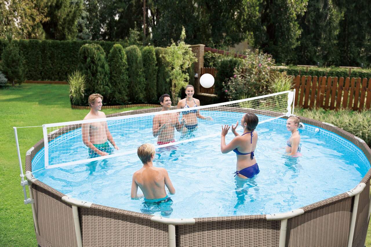 Steel Frame Poolside Basketball Net