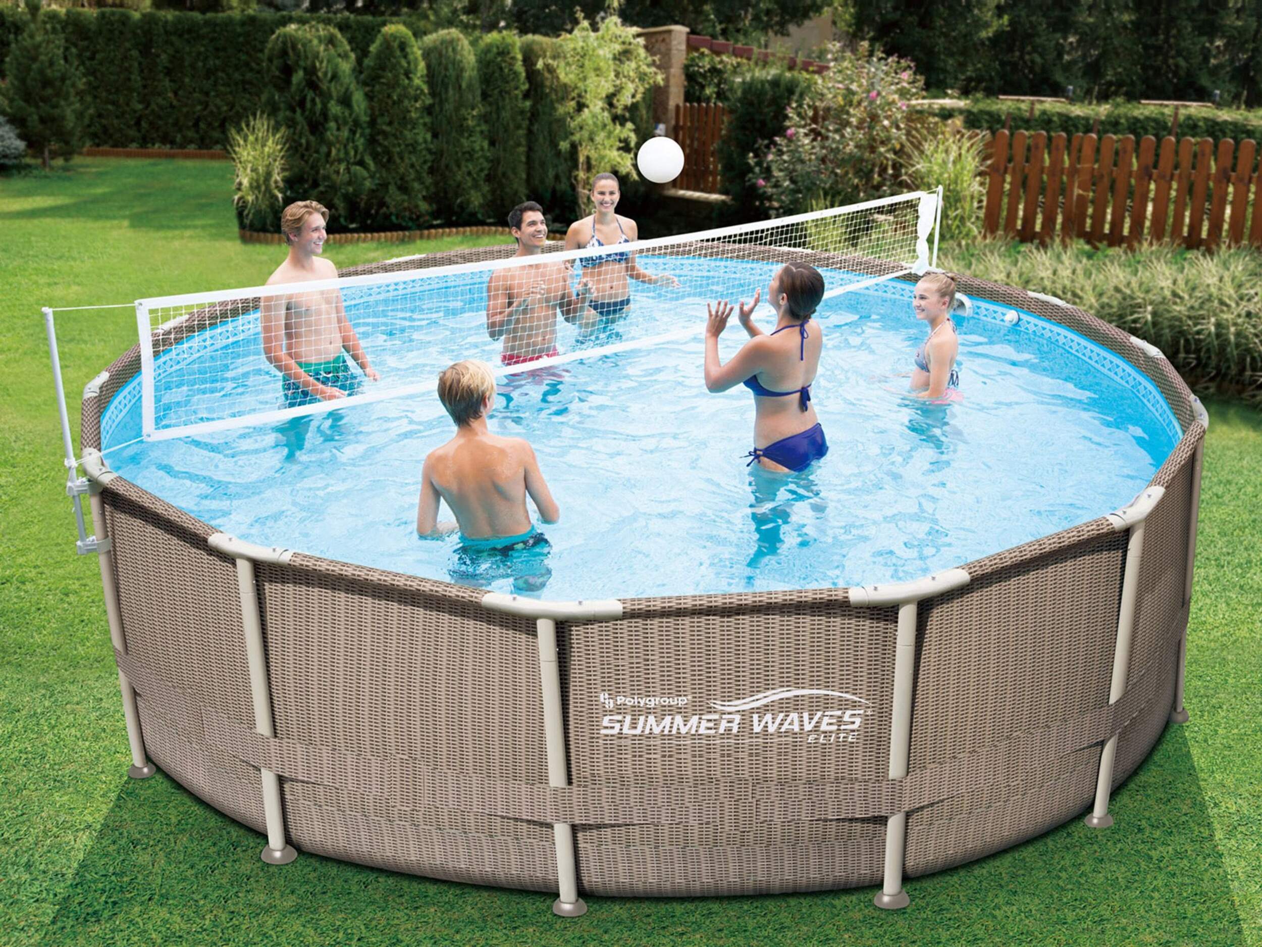 Poly Group Summer Waves Steel Frame Pool Volleyball Net Canadian Tire