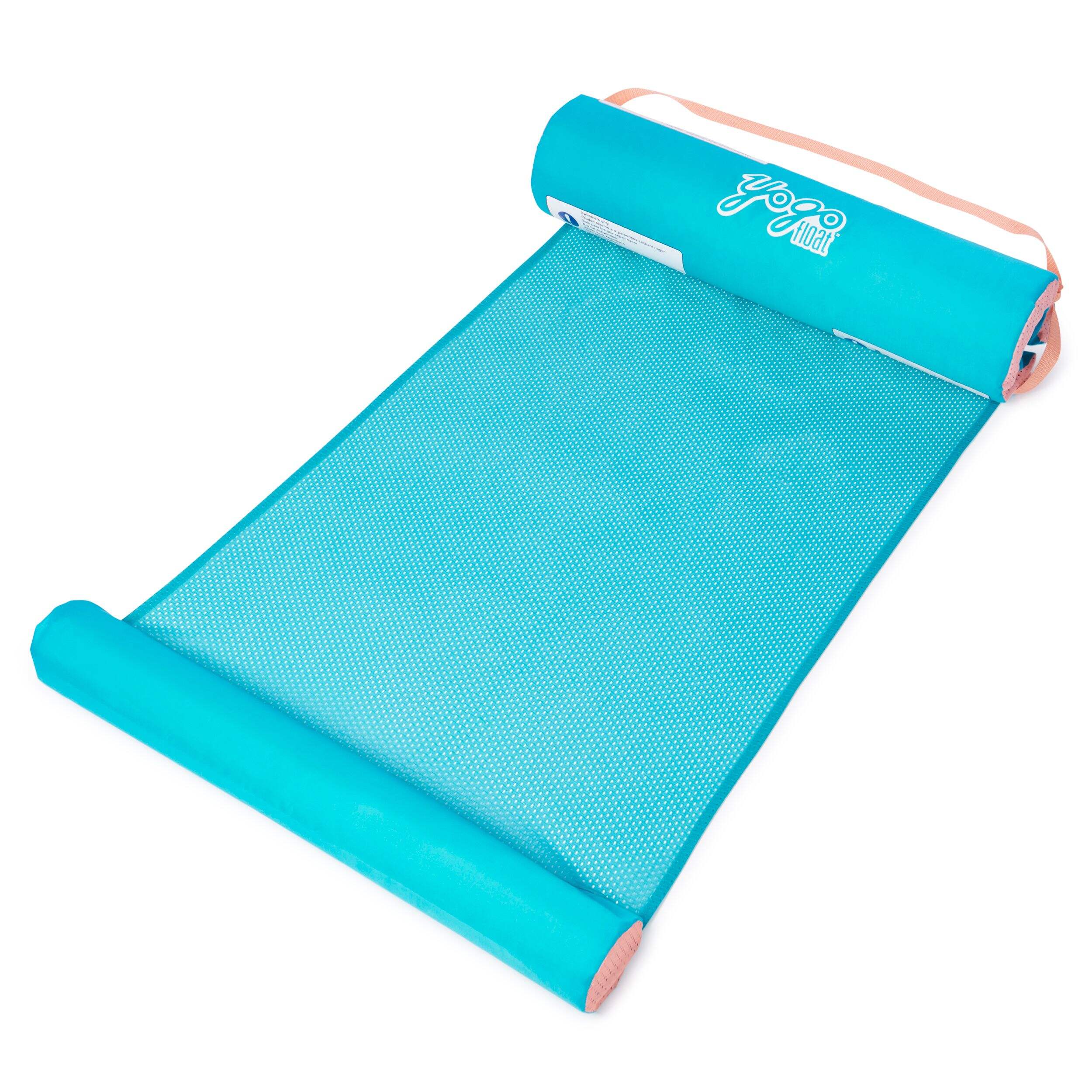 Swimways Yogo Pool Float/Lounger, with carry straps, 6.x 6 x 25 2/4-in Front_Three_Fourths_Angled_Left