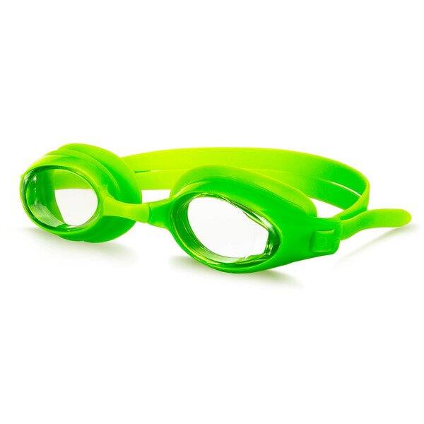 Outbound AntiFog UVProtected Youth Swim Goggles, Green/Yellow, Ages 6