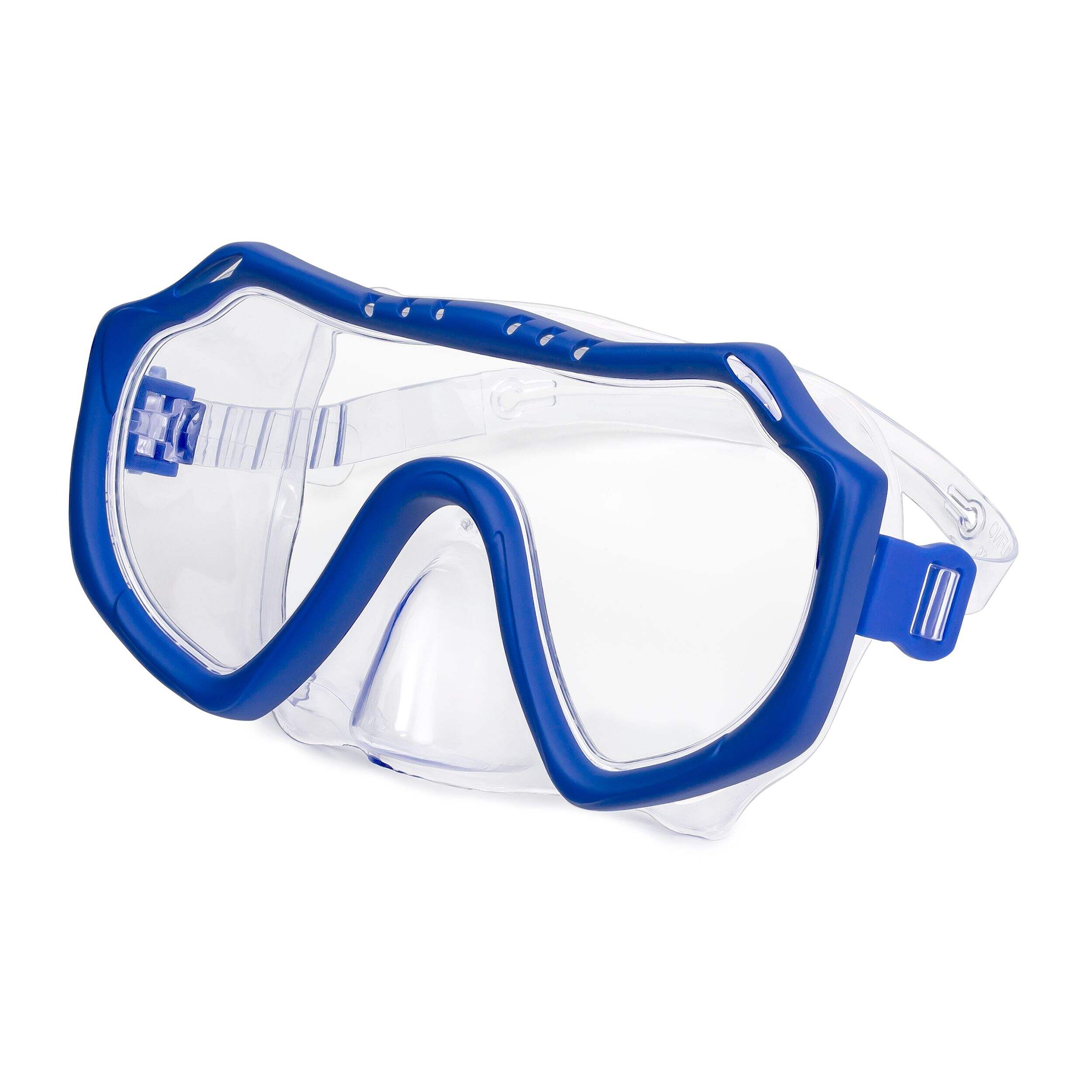 Outbound Kids' Swimming Mask, Blue Front_Angled_Left