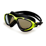 Lunettes de natation Outbound Hybrid, adultes, jaune, 14 ans et plus Front_Three_Fourths_Angled_Left