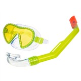 Masque et tuba Outbound pour enfants, jaune Front_Angled_Left