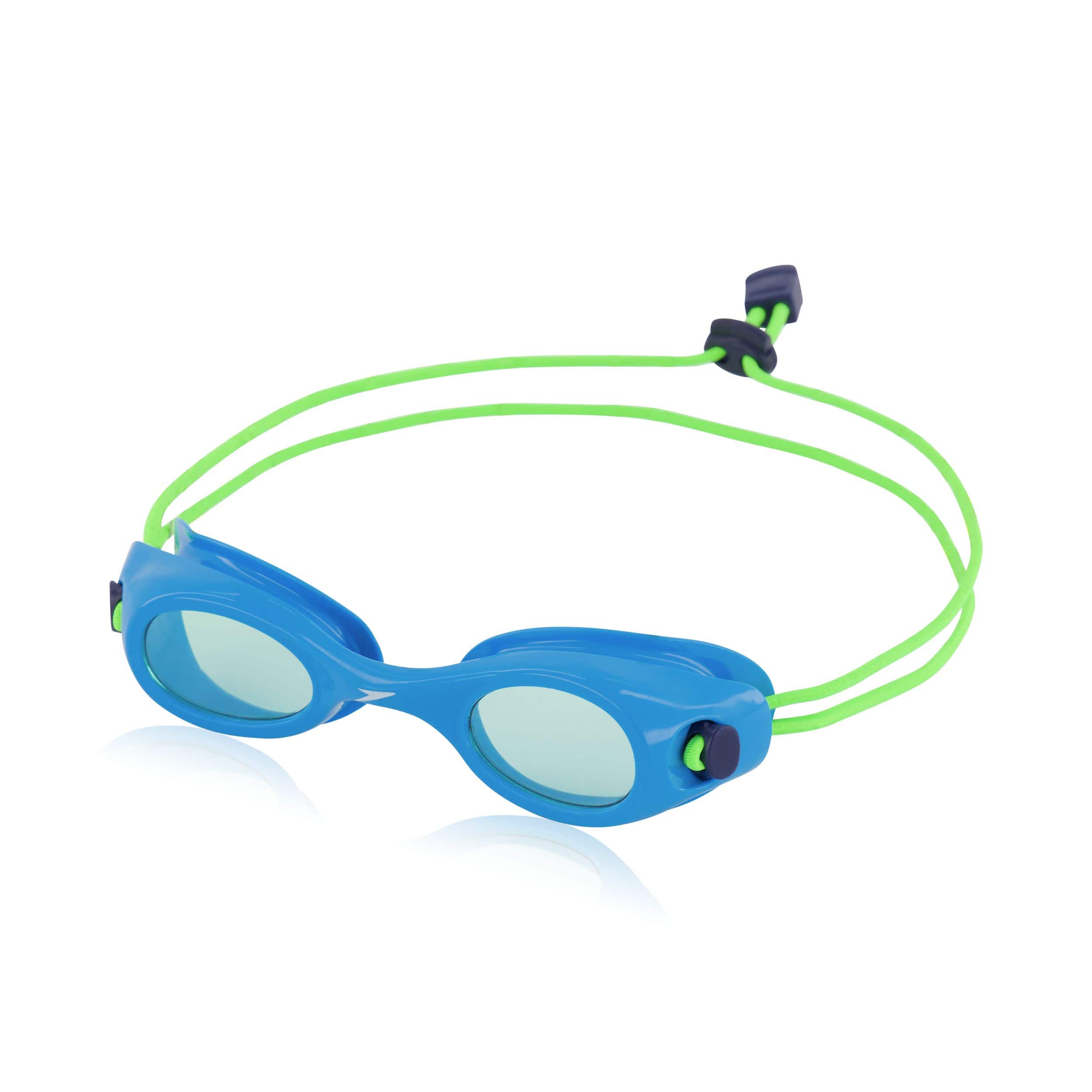 Speedo Anti-Fog UV-Protected Glide Bungee Kids' Swim Goggles, Blue