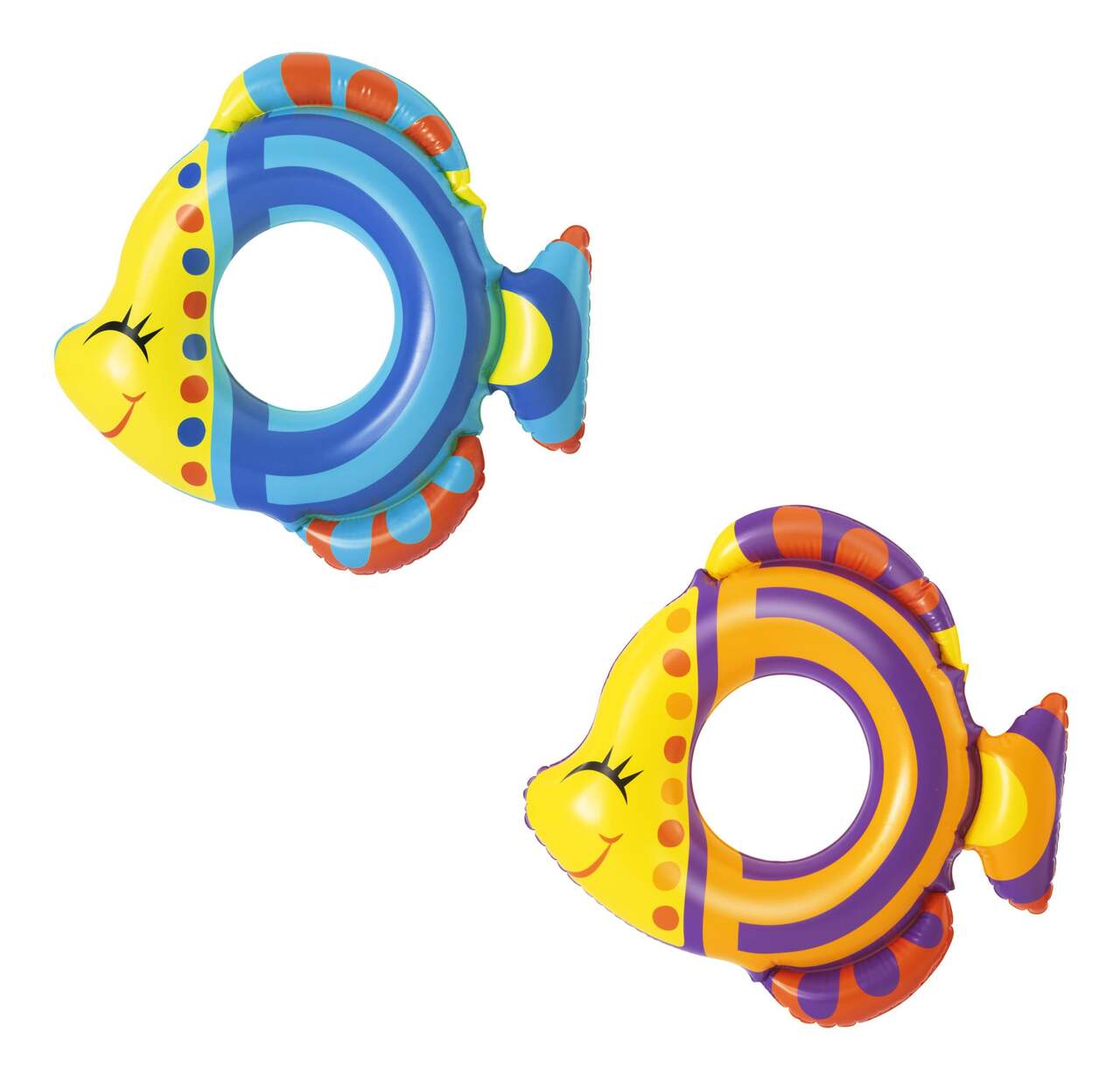 Flotteur/Bouée gonflable ronde en forme de poisson pour enfants H2OGO!MC,  32 po, couleurs variées