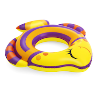 H2OGO!™ Inflatable Round Fish Kids' Swim Pool Float/Tube, 32-in, Assorted Colours Front_Angled_Right