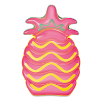 Stella & Finn Inflatable Neon Pineapple Pool Float/Lounger, 71-in Overhead_Flat