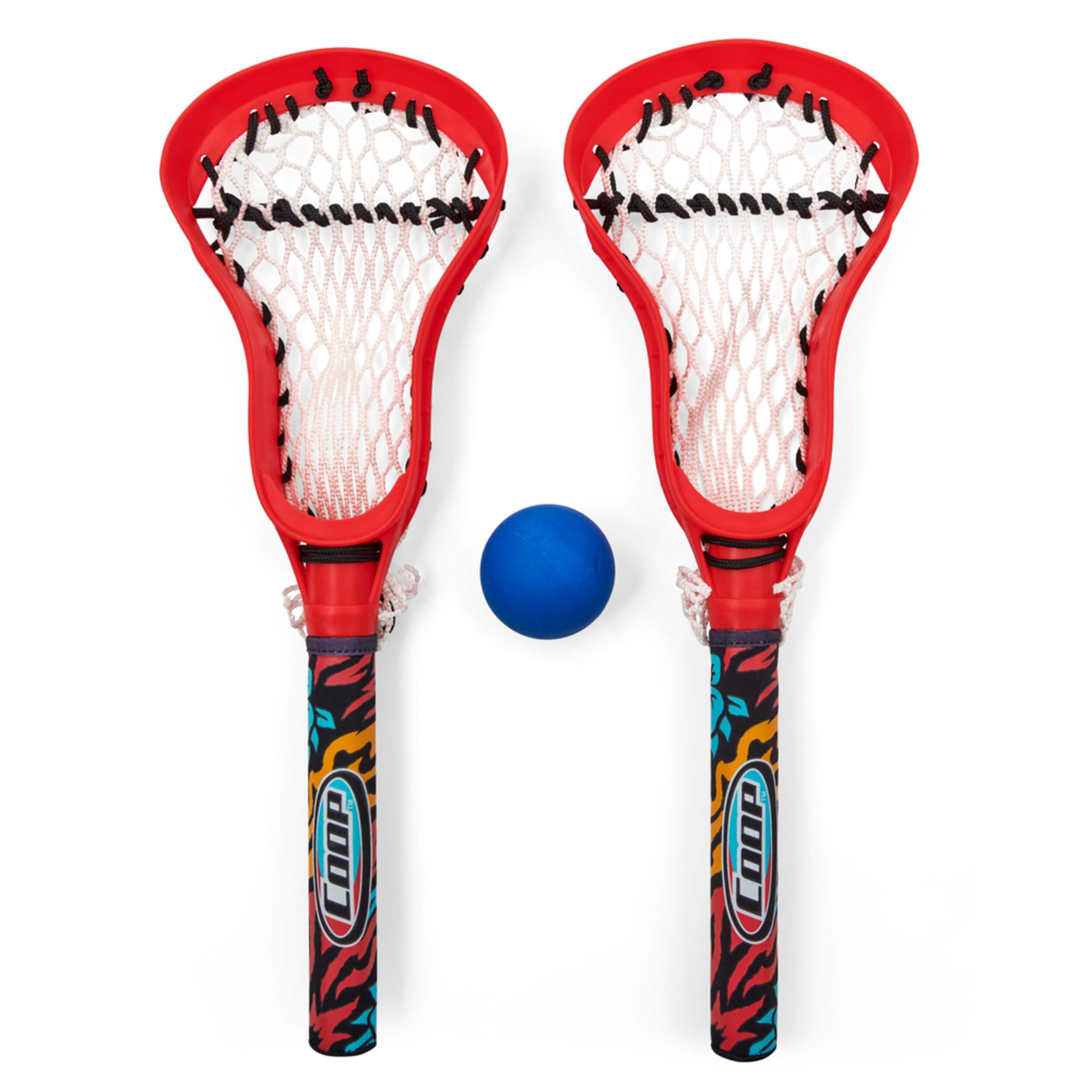 Lacrosse Stick Set, Multi-Coloured, 2-pk, Ages 5+, for Beach/Pool Fun Activities Front_Flat