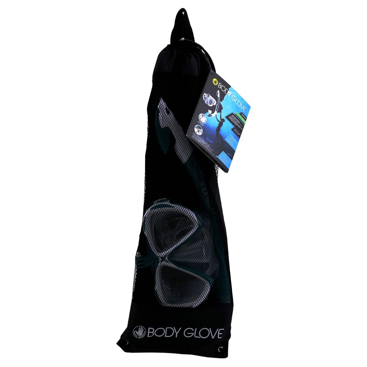 Body Glove Adult Swimming Mask & Snorkel Combo with GoPro Mount