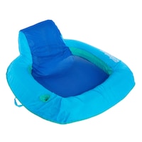 Swimways Springfloat Sunseat Inflatable Mesh Cooling Pool Float/Lounger, Blue, 14 1/4-in Front_Three_Fourths_Angled_Right