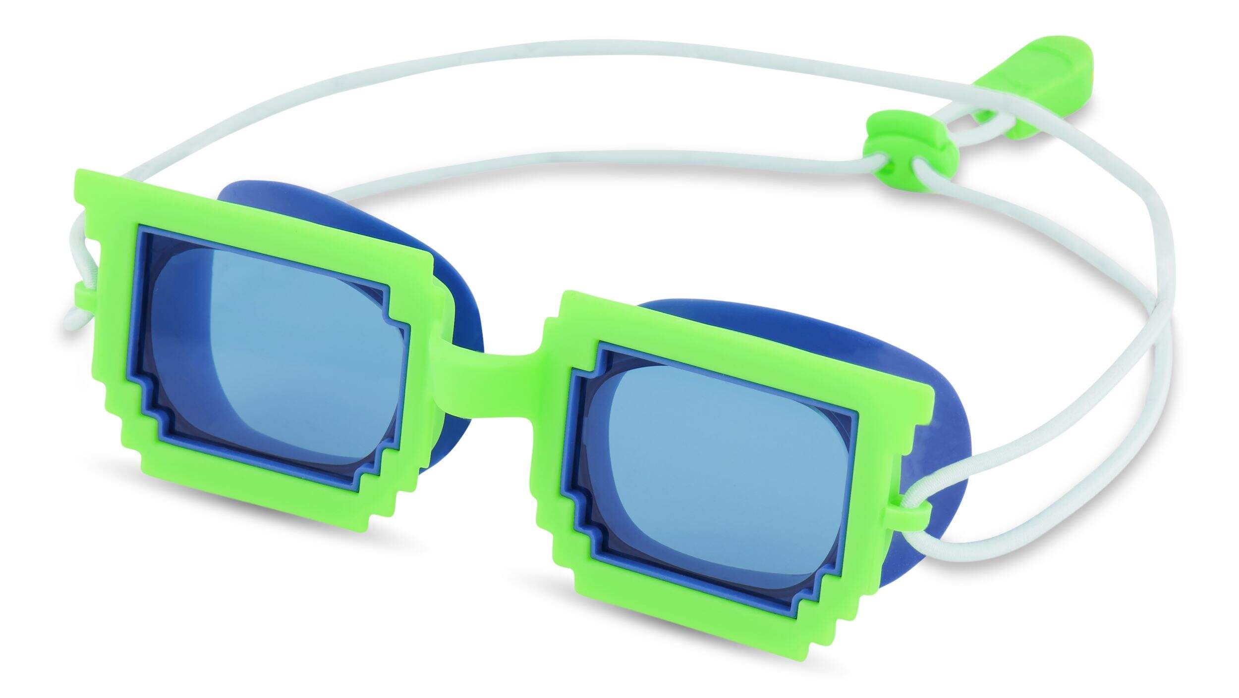 Lunettes de natation antibuée à protection UV pour enfants Speedo Sunny Vibes, vert, 3 à 8 ans Front_Three_Fourths_Angled_Left