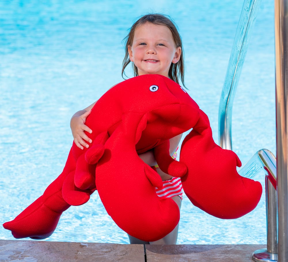 Blue Wave Floating Ride-On Lobster Kids' Toy Pool Float/Lounger, Red ...