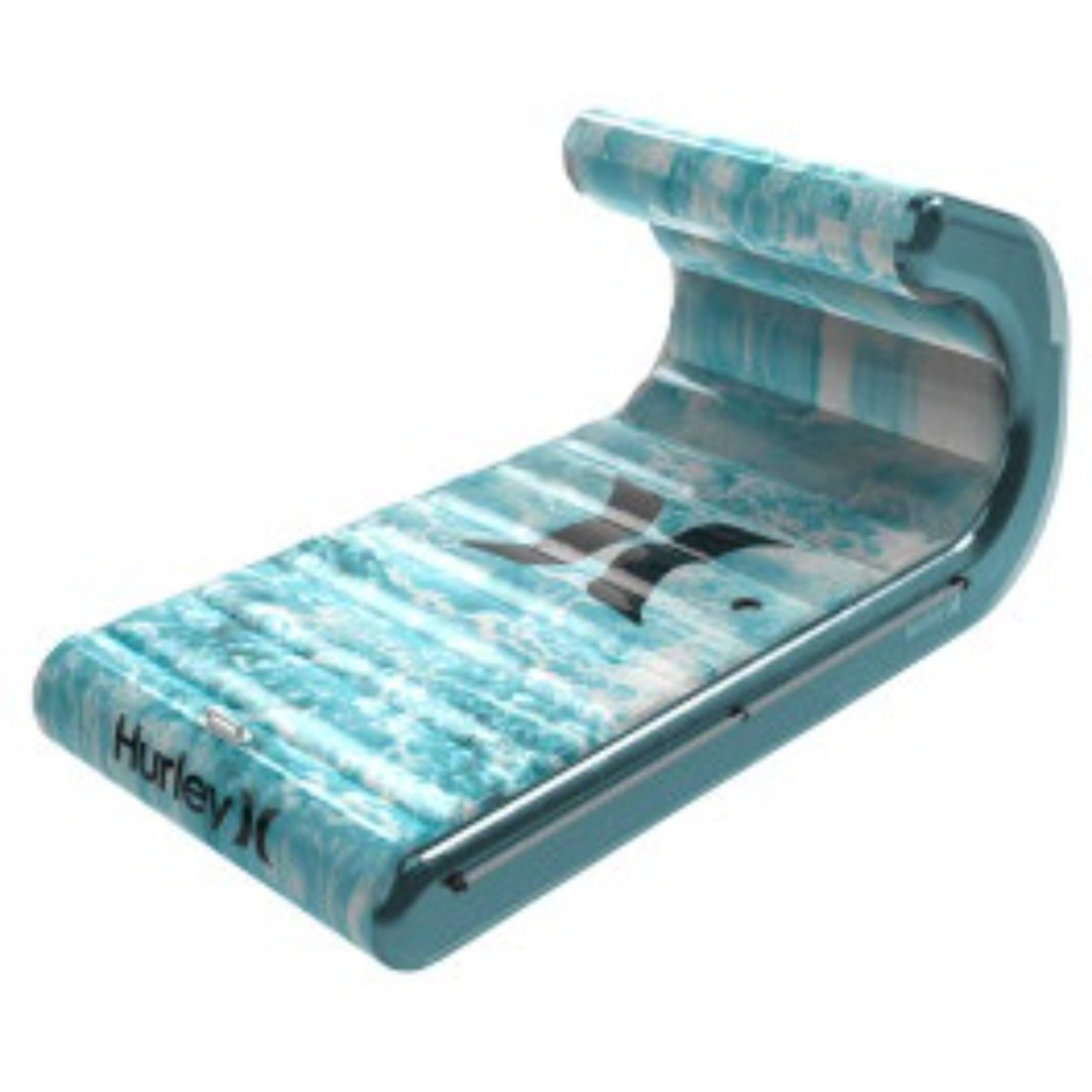 Hurley Lounger Wave Float, Blue Front_Three_Fourths_Angled_Left