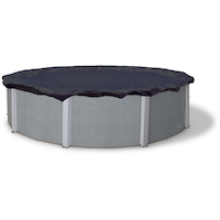 Blue Wave Round Above Ground Bronze Pool Winter Cover, 18-ft Front_Elevated