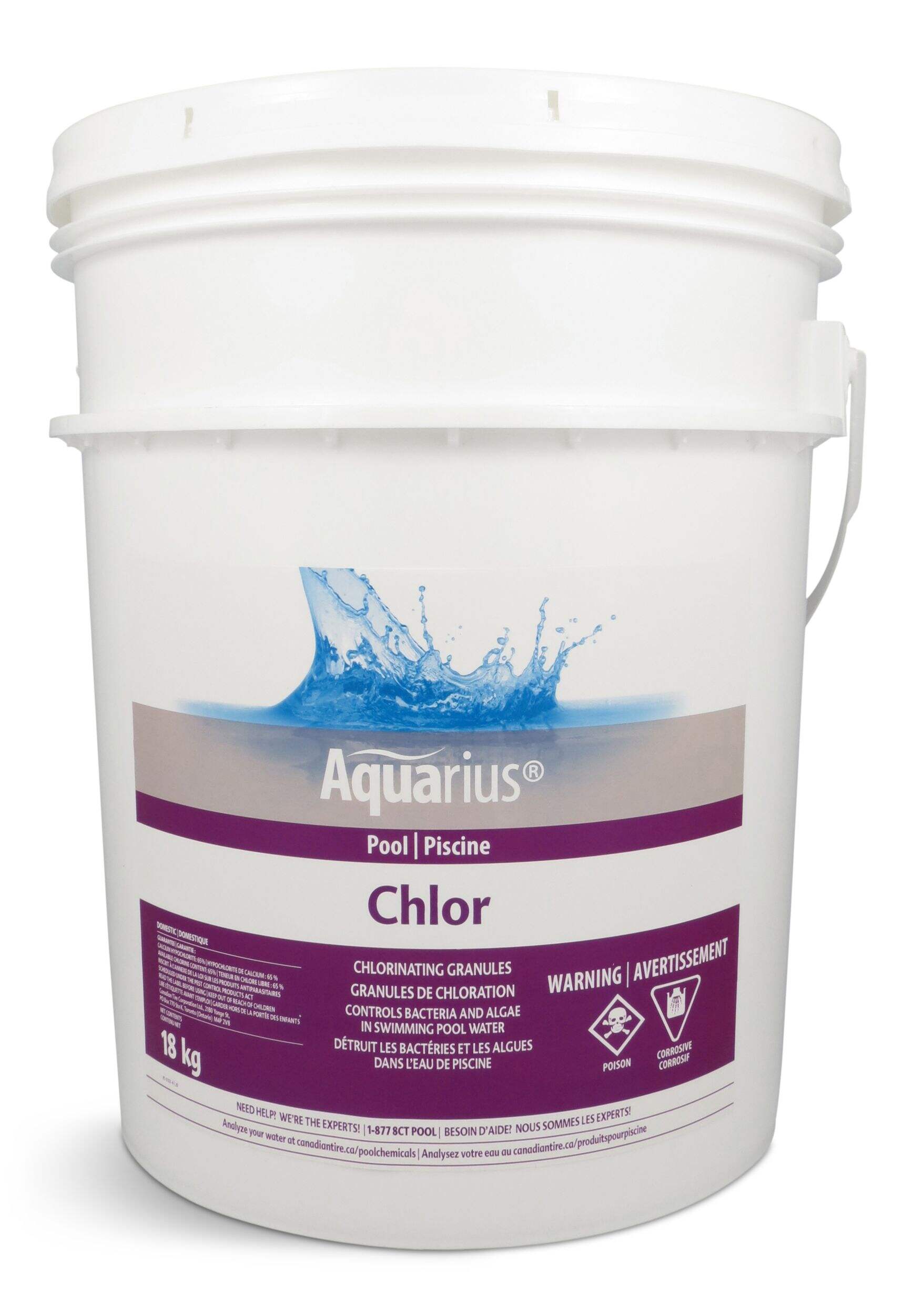 Aquarius 70% Chlor Pool Granulated Chlorine Front_Flat