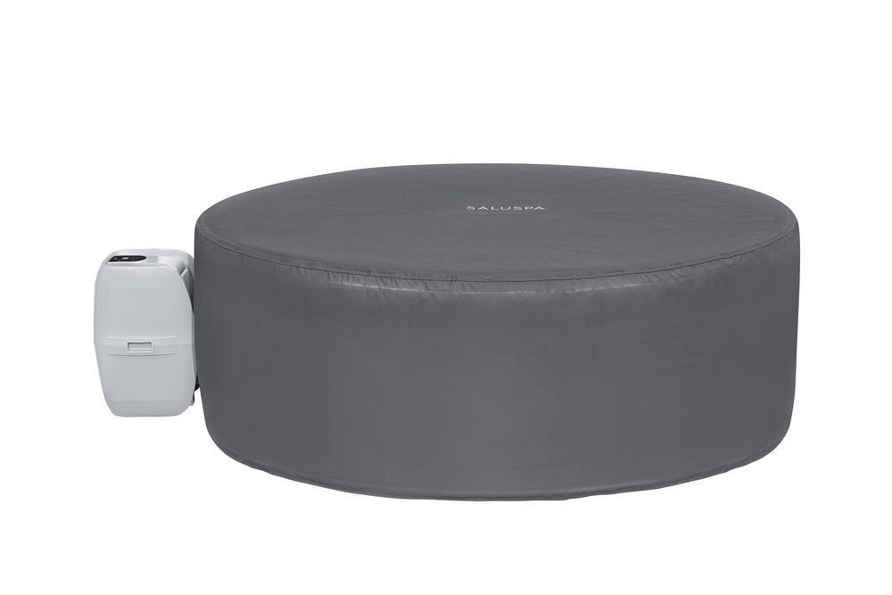 SaluSpa™ Thermal DuraPlus™ Waterproof Round Spa Cover, Zippered Door