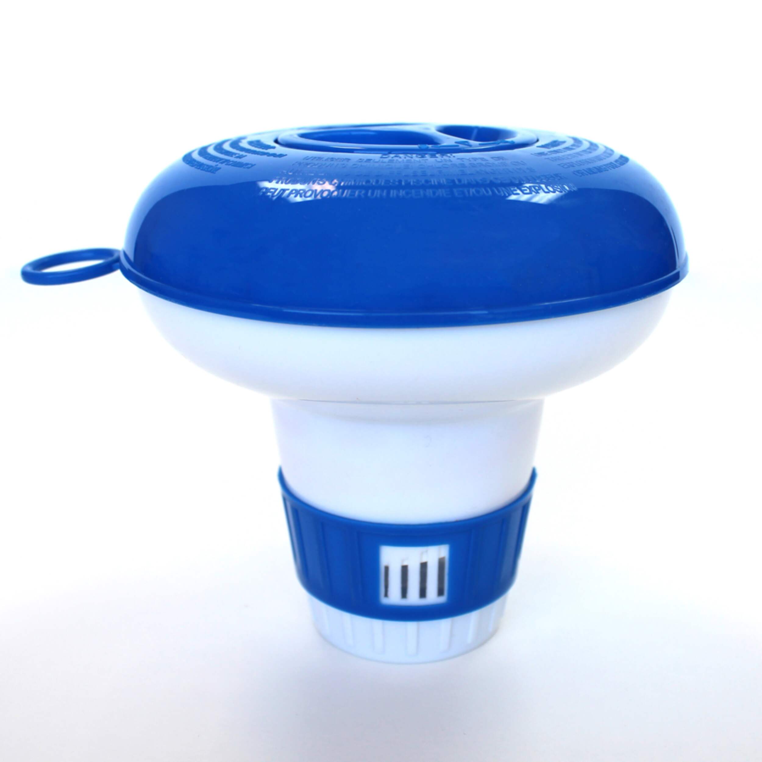 Floating Pool and Spa Bromine/Chlorine Dispenser Front_Elevated