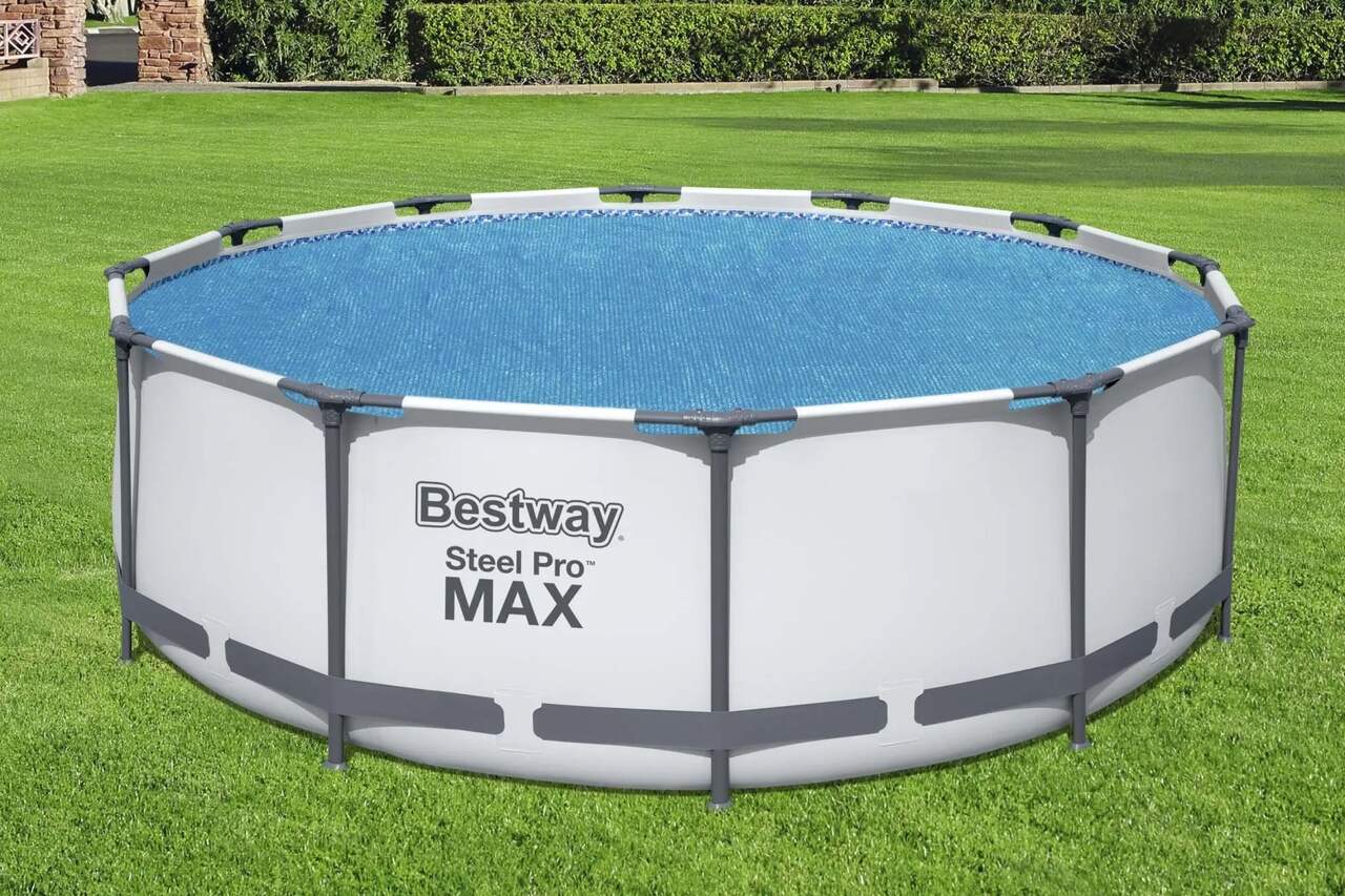 Bestway Flowclear™ Solar Fast Set & Steel Frame Pool Cover, 12-ft