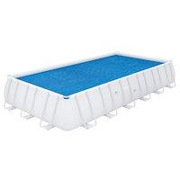 Bestway Flowclear™ Solar Steel Frame Pool Cover,  22-24-ft Front_Three_Fourths_Angled_Right