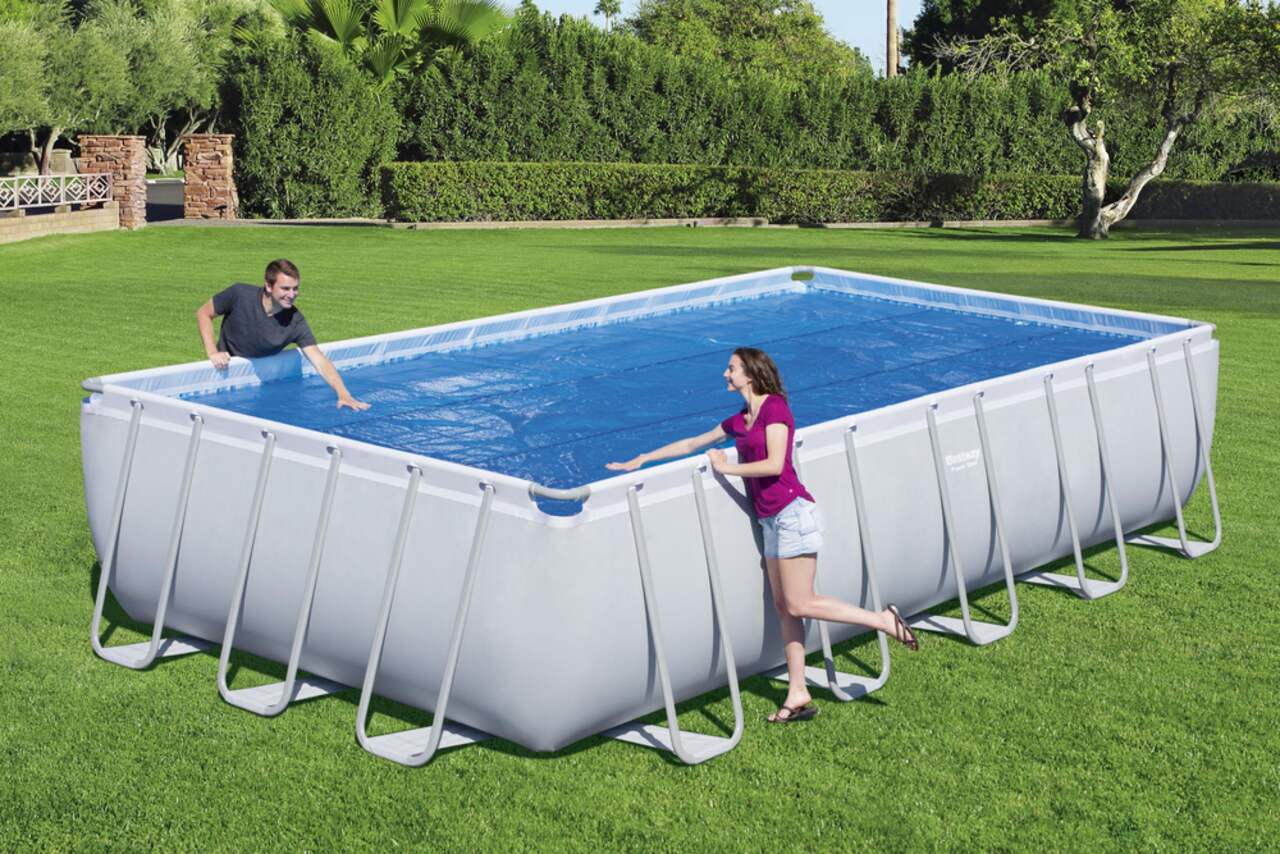 charaHOME Swimming Pool Cover Reel Set for Inground Pool Roller Solar  Blanket Cover 22.5 Feet Aluminum Stainless Steel Black (Orange) :  : Patio, Lawn & Garden