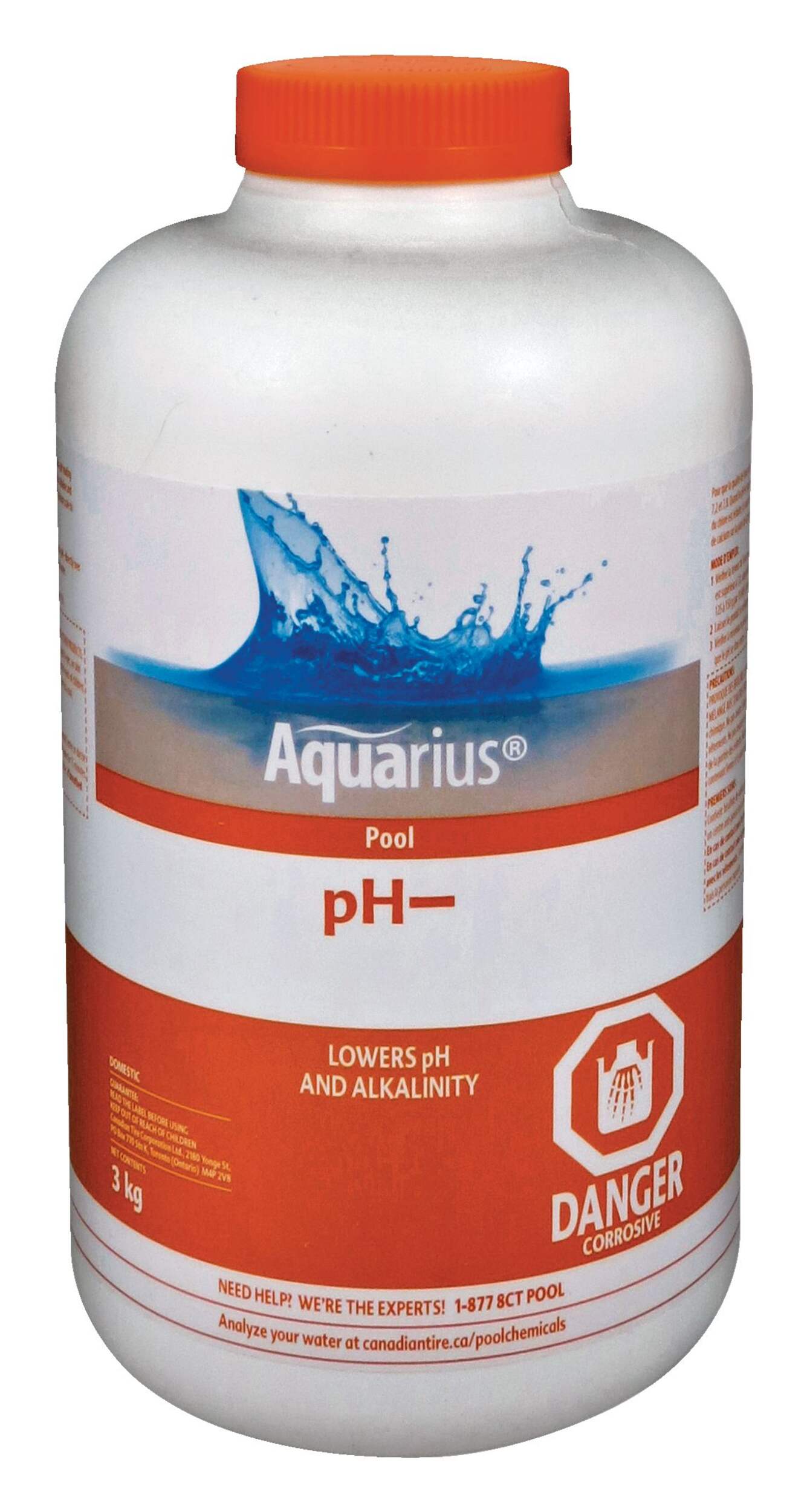 Aquarius pH - Pool pH Reducer, 3-kg Front_Flat