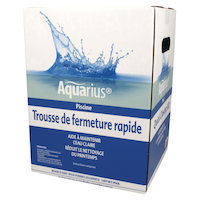 Trousse de fermeture rapide pour piscine Aquarius avec anneau stabilisateur flottant pour l'hiver Front_Angled_Left