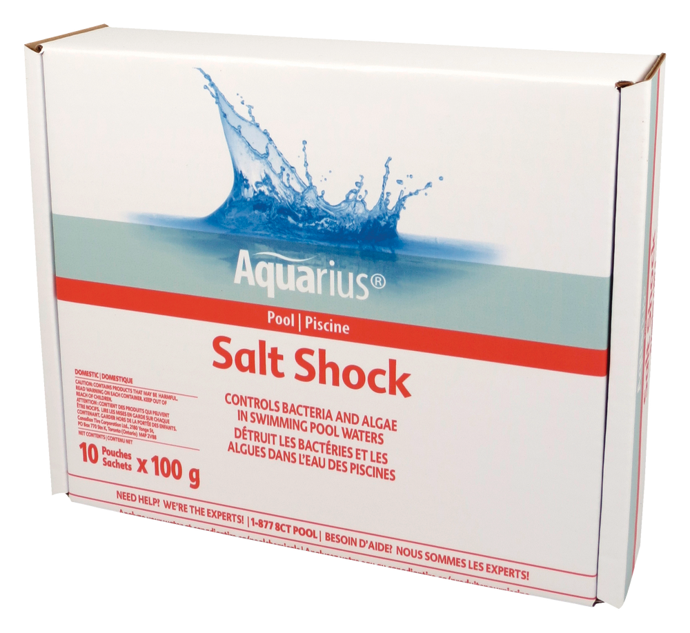 Aquarius 2 Salt Shock, Controls Chlorine & Algae in Swimming Pool Water