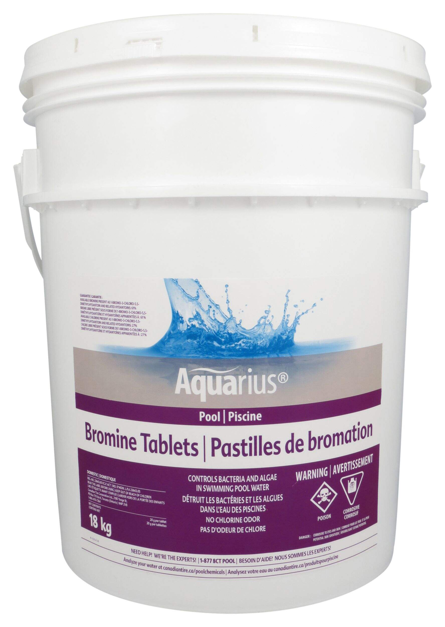 Aquarius Pool Bromine Tablets, 18-kg Front_Flat