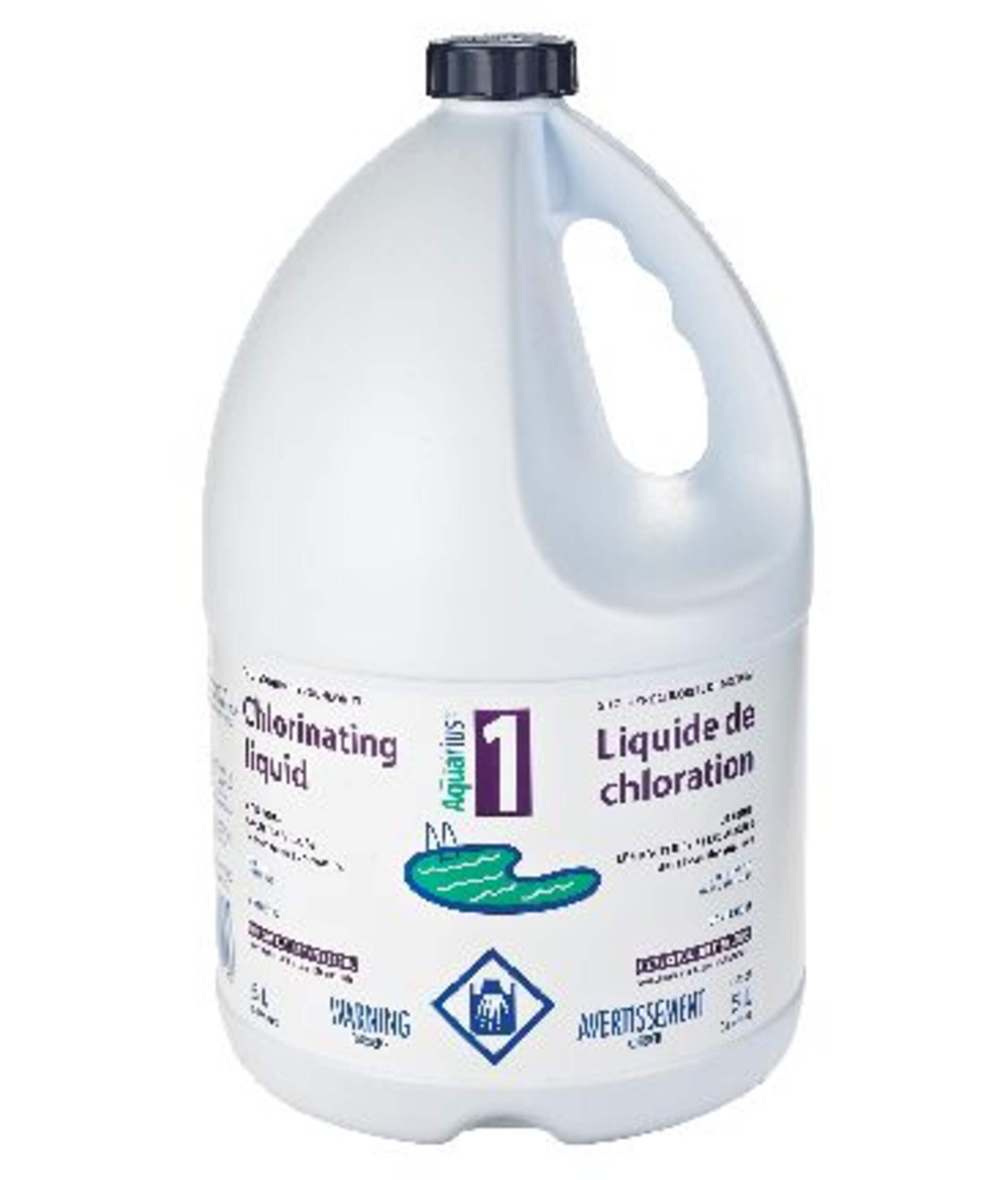 Aquarius Liquid Chlorine, 5-L Front_Flat