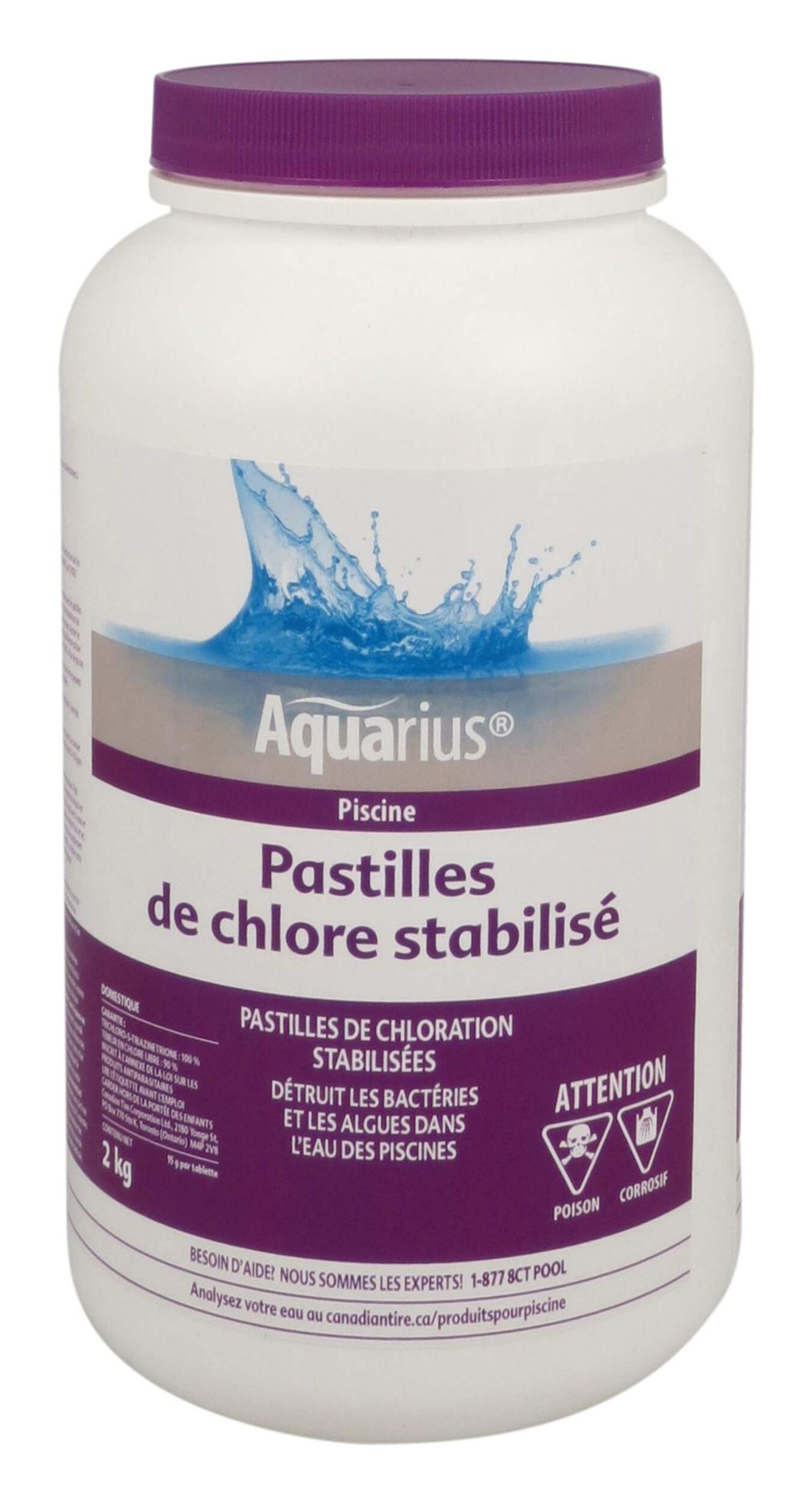 Pastilles de chlore stabilisé Aquarius, 2&nbsp;kg Front_Elevated
