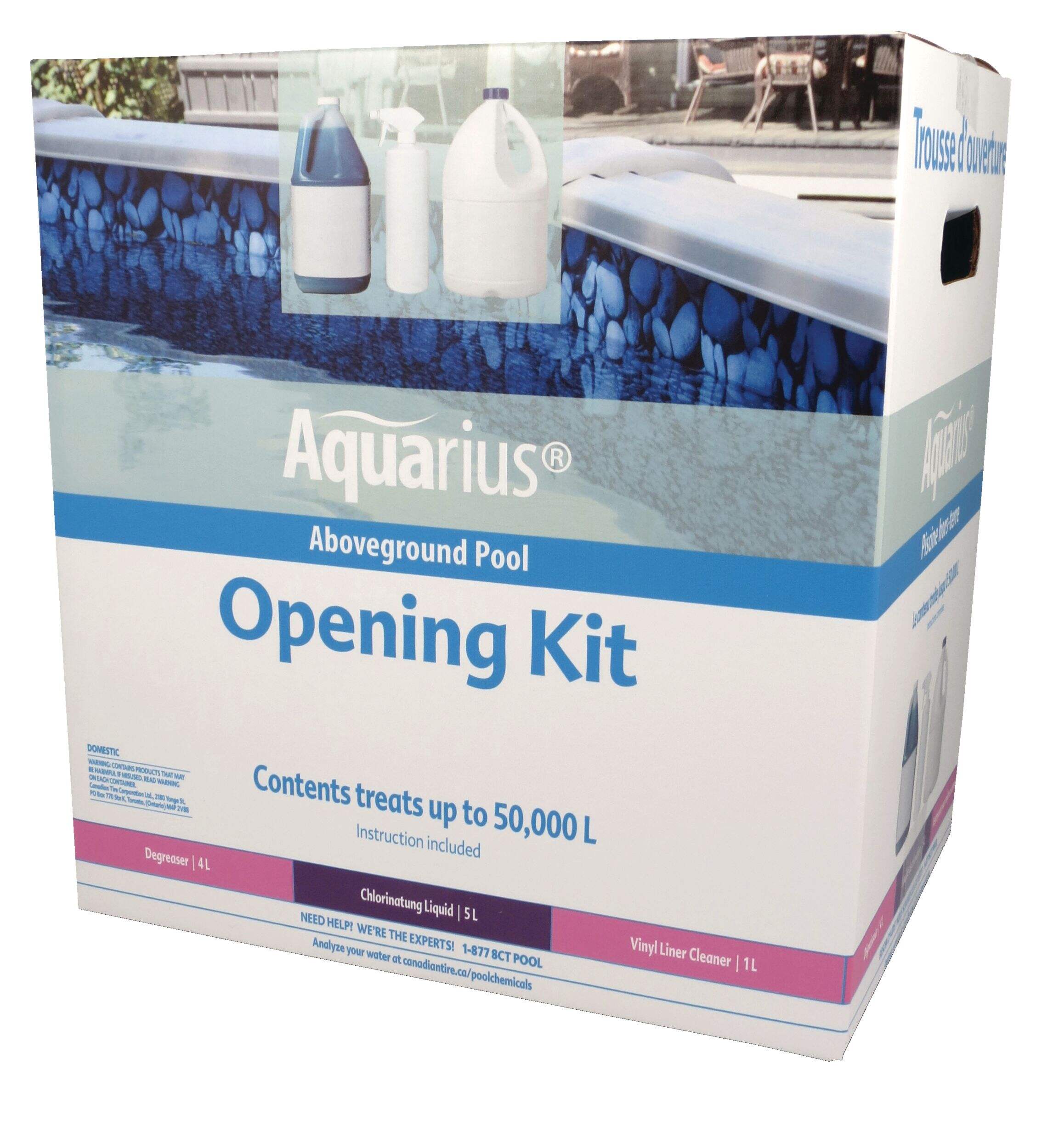Aquarius Above Ground Pool Opening Kit Front_Three_Fourths_Angled_Left