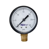 Aquarius 0-30 PSI Plastic Pressure Gauge, 2-in
