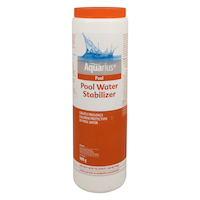 Aquarius Pool Water Stabilizer, Chlorine Protection, 900-g Front_Flat