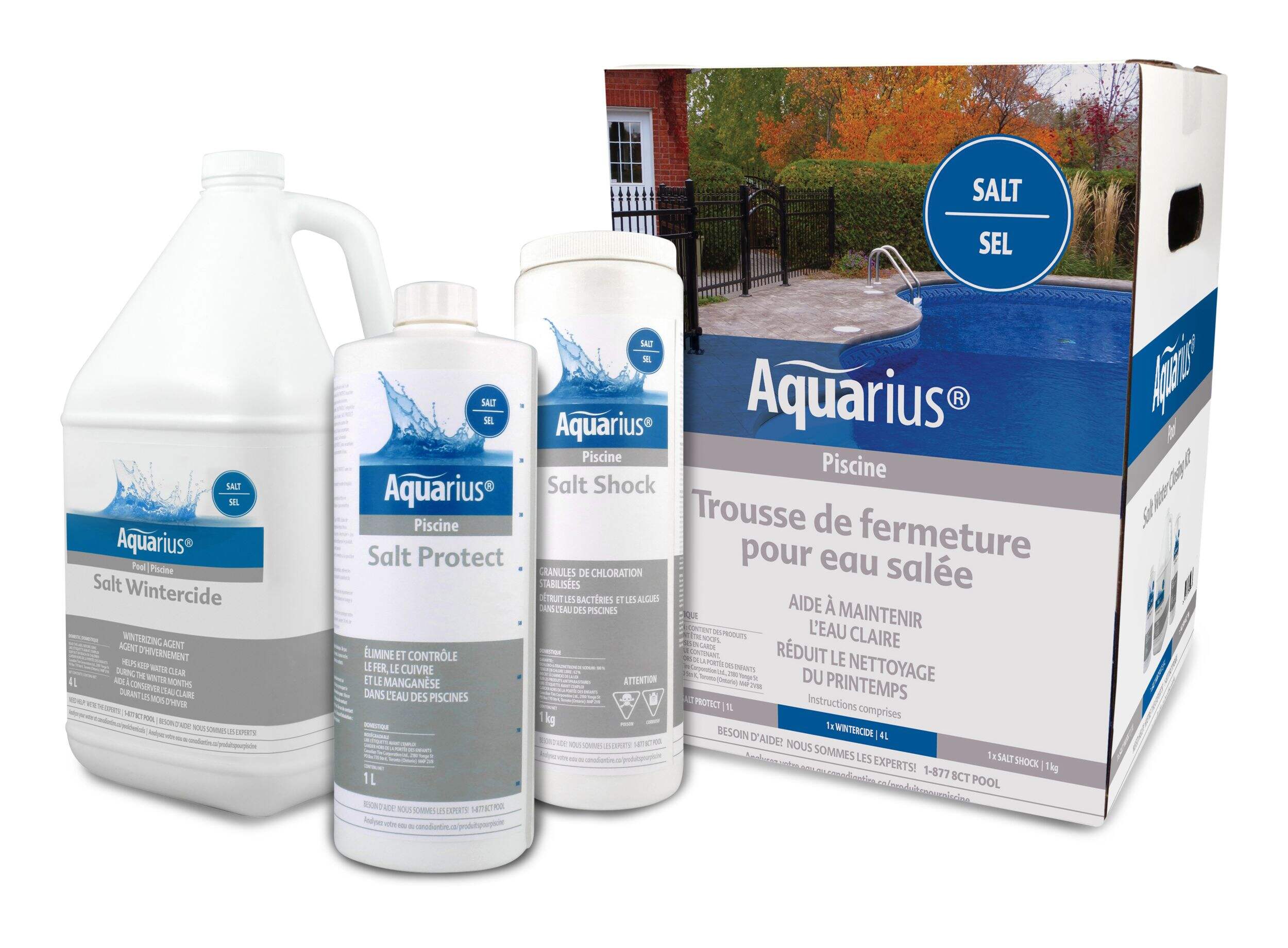 Aquarius Salt Water Swimming Pool Winter Closing Kit Canadian Tire