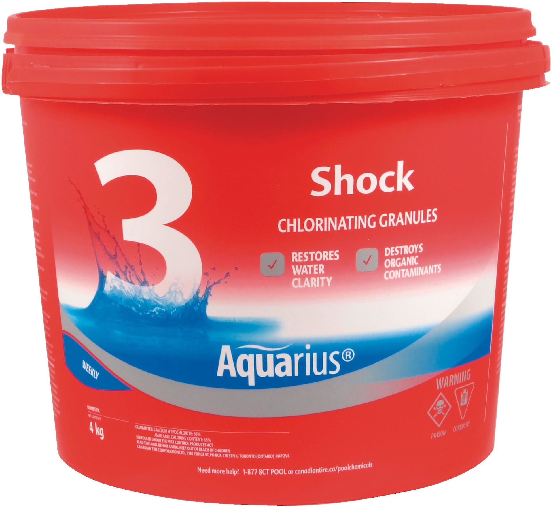 Aquarius Step 3 Shock Chlorinating Granules, 4kg Canadian Tire