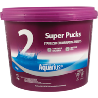Aquarius Step 2 Super Pucks Water Stabilized Chlorinating Tablets, 4-kg Front_Flat